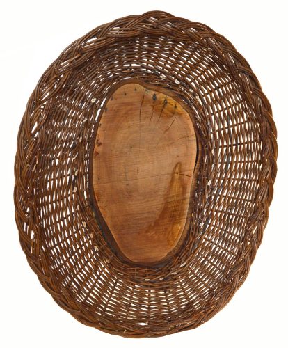 Plato mimbre rústico