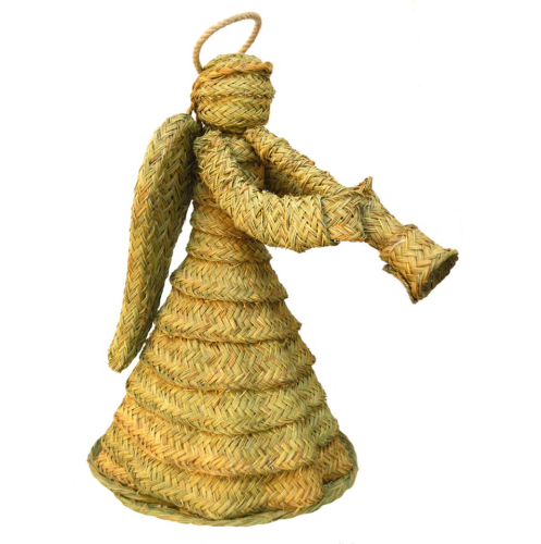 Ángel esparto con trompeta