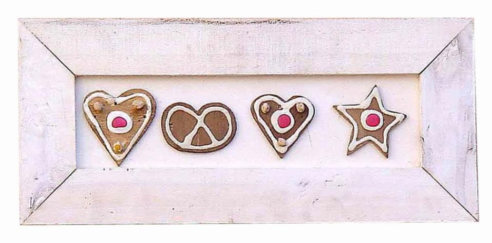 Cuadro madera con  galletas