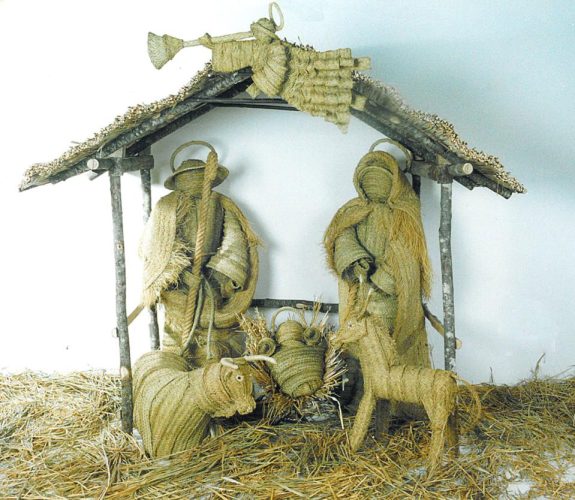 Nacimiento esparto completo  con 7 piezas