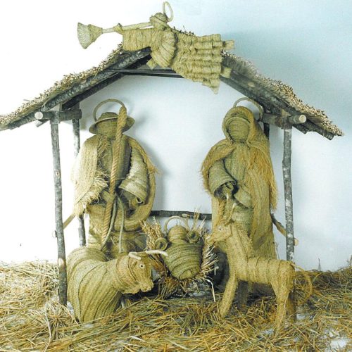 Nacimiento esparto completo  con 7 piezas