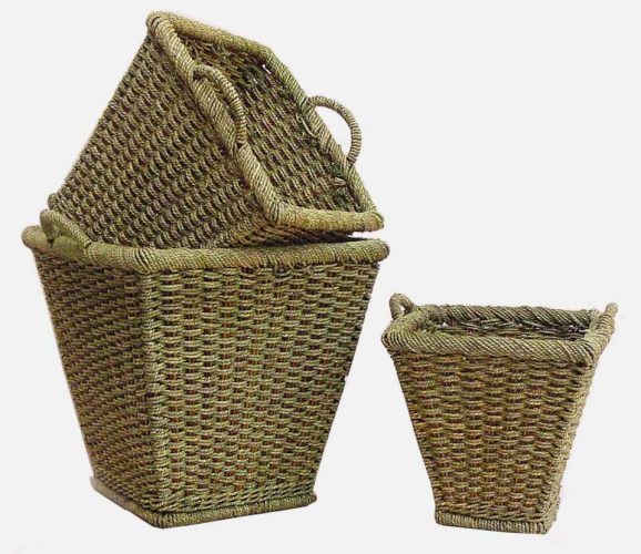 Set 3 maceteros cuerda