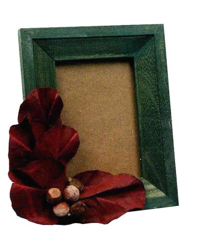 Portafotos de hojas rojas