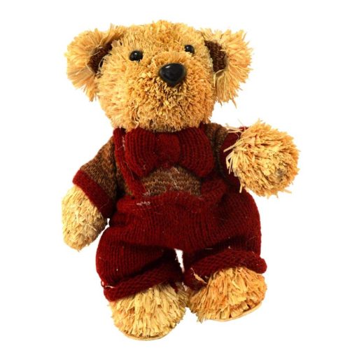 Oso de paja con traje