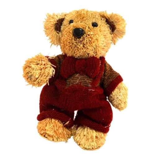 Oso de paja con traje