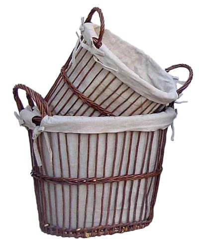 Set de 3 cestos forrados