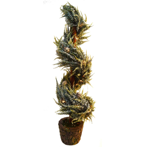 Árbol espiral  con luz