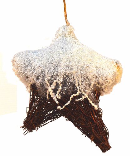 Colgante estrella nevada