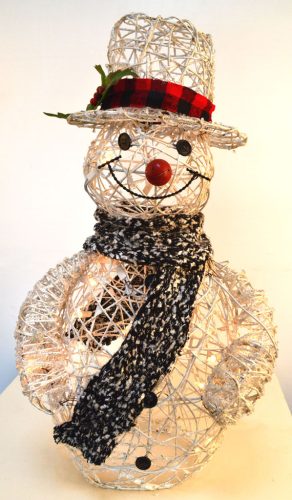 Muñeco blanco con luz