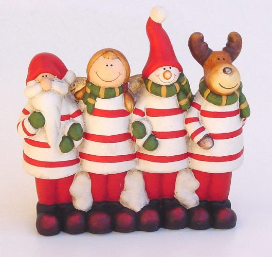 Conjunto de muñecos navideños