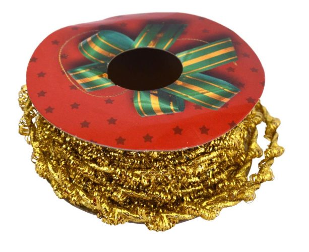 Rollo cinta elástica dorada