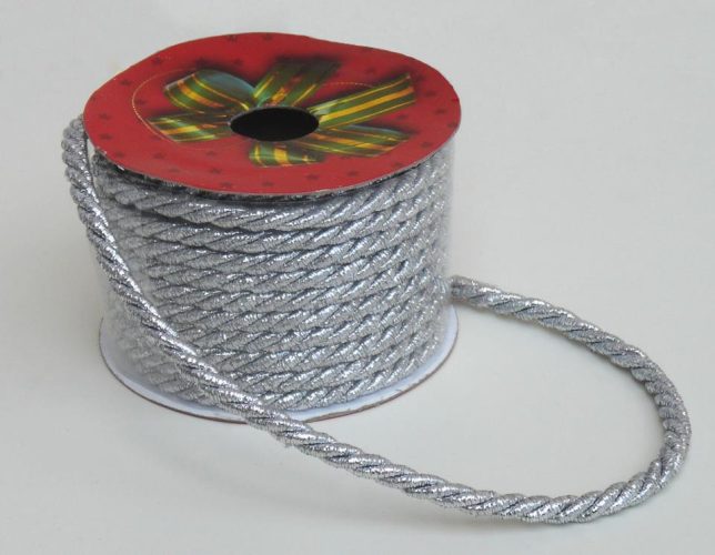 Rollo cordón plateado