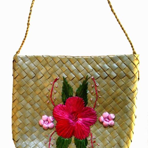 Bolso palma bordado