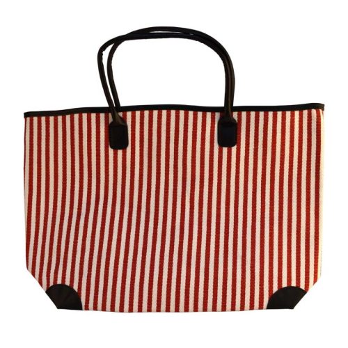 Bolso rayas rojas