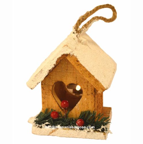 Colgante casita con luz