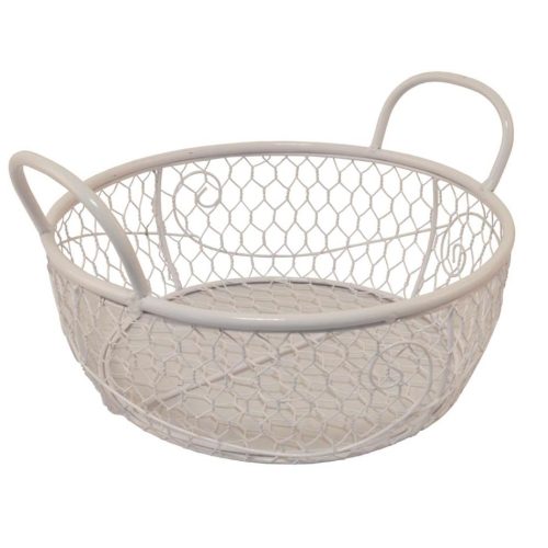 Bandeja metal blanco