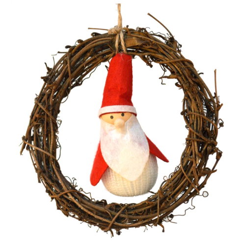 Colgante corona Santa Claus