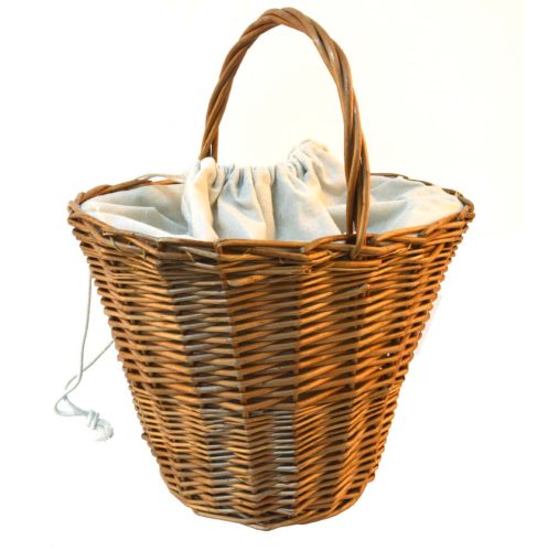 Bolso mimbre con forro