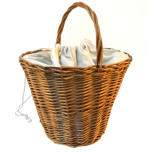 Bolso mimbre con forro