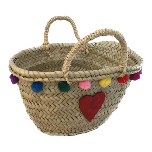 Bolso Corazón y pompones