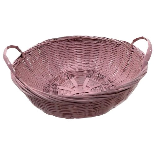 Bandeja redonda rosa 2 asas