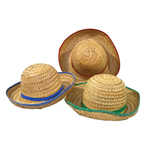 Sombrero infantil de palma colores surtidos