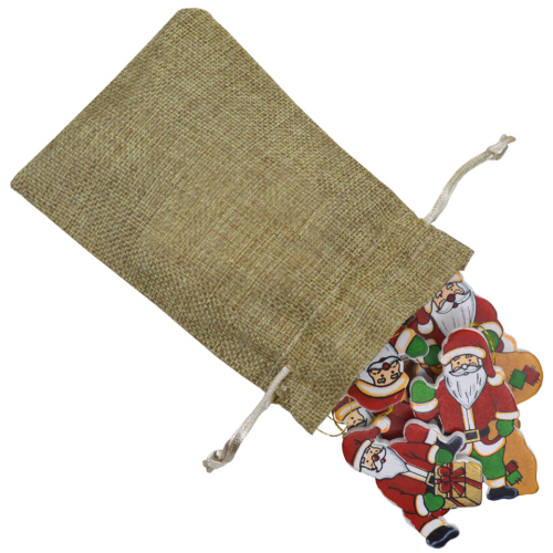 Bolsita de 12 colgantes de Papá Noel