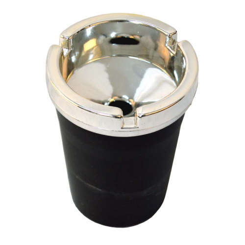 Cenicero negro y plata