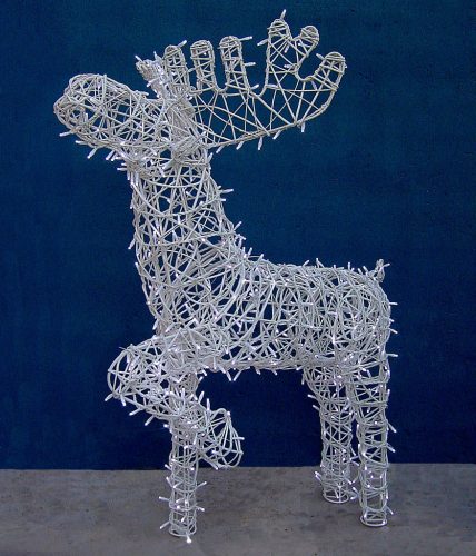 Reno blanco con luz led