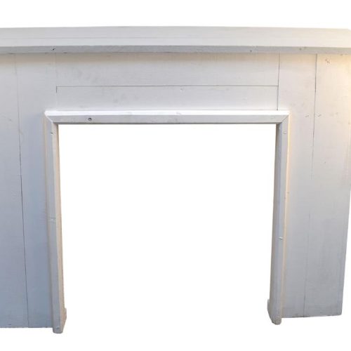 Chimenea madera blanca